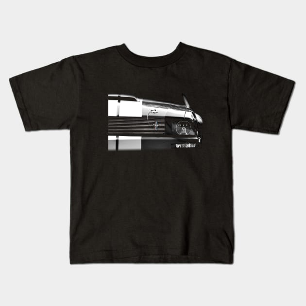 High Contrast Mustang Kids T-Shirt by mal_photography